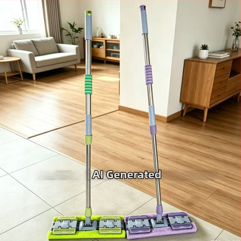 Noul model de mop plat pentru uz casnic, fără spălare manuală, cu clips pentru cârpă de mop înlocuibilă