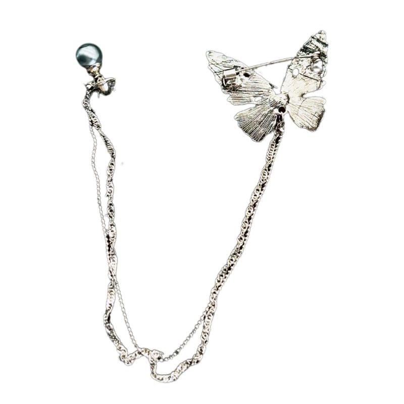 Broșă fluture cu ciucuri, pentru femei, accesoriu de lux elegant, definire talie, corsaj cu perle