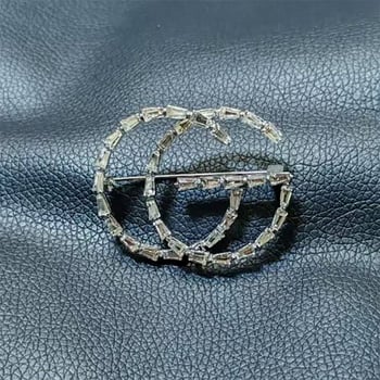 Broșă GG cu litere, accesorii de modă pentru paltoane și costume – design de înaltă clasă