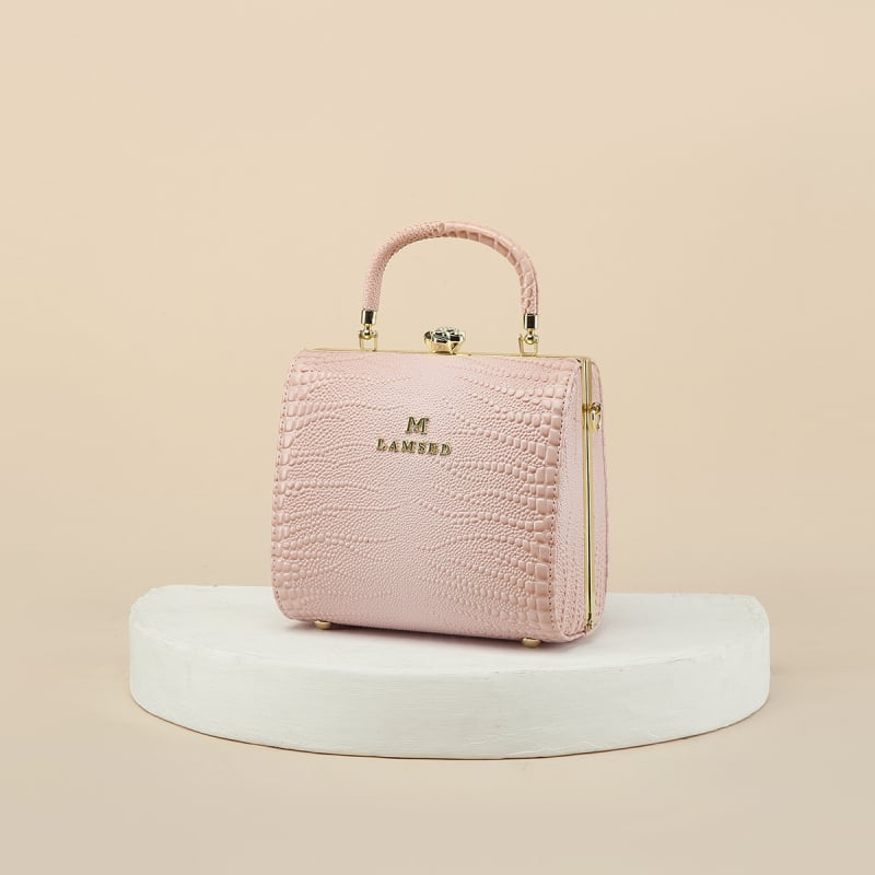 Geantă mică pătrată pentru femei, cu model crocodil, 2025 nouă, versatilă pentru mână, umăr și crossbody, ușoară, piele PU