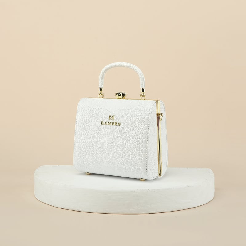 Geantă mică pătrată pentru femei, cu model crocodil, 2025 nouă, versatilă pentru mână, umăr și crossbody, ușoară, piele PU