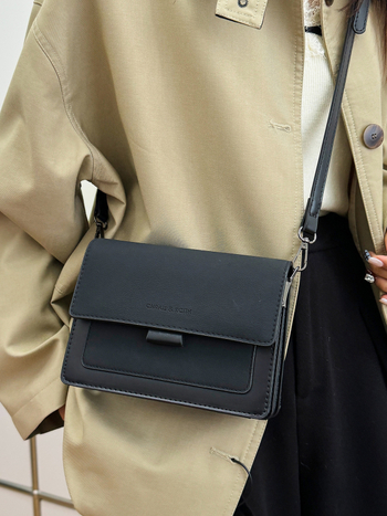 Geantă crossbody pentru femei din PU șlefuit, mică pătrată, chic
