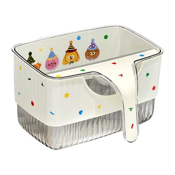 Coș de gunoi pentru bucătărie montat pe perete, cu răzuitor și cutie de depozitare portabilă pentru baie și produse de igienă