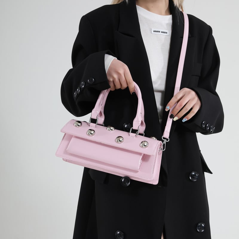 Geantă mică texturată din PU pentru femei, model nou 2025, crossbody pătrată, mărime medie, stil urban simplu
