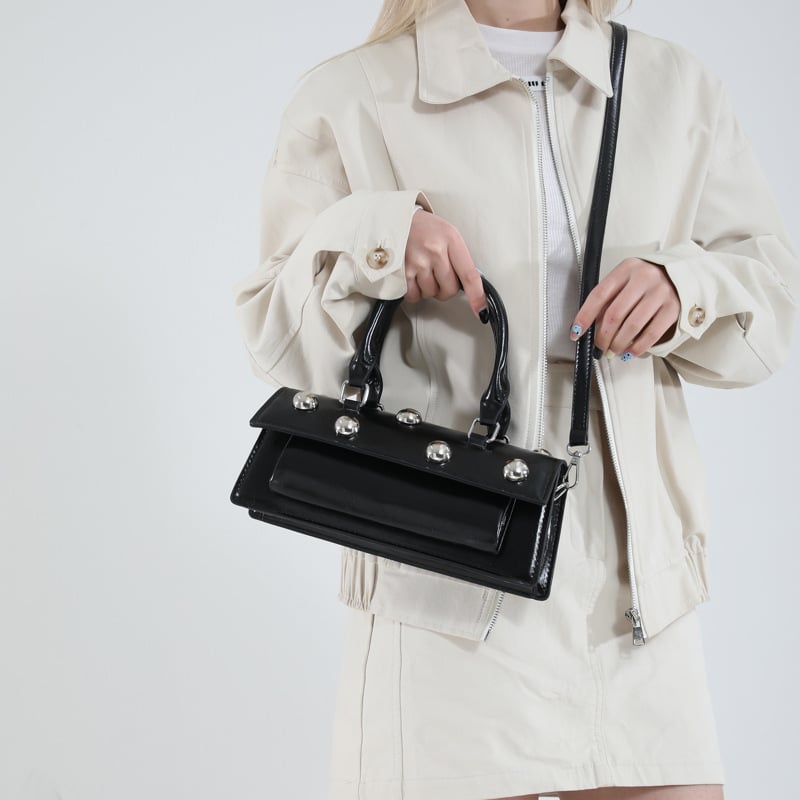 Geantă mică texturată din PU pentru femei, model nou 2025, crossbody pătrată, mărime medie, stil urban simplu