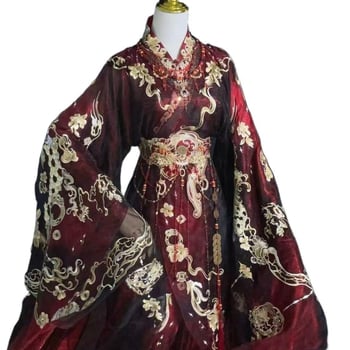 Set de vară 2026, stil tradițional chinezesc, broderie bogată cu dragon, lungime la talie