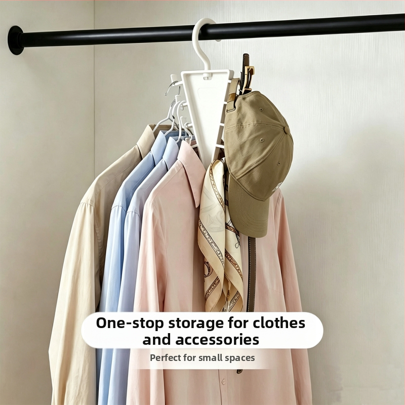 Obojstranný vešiak v tvare V, multifunkčný organizér na oblečenie a klobúky