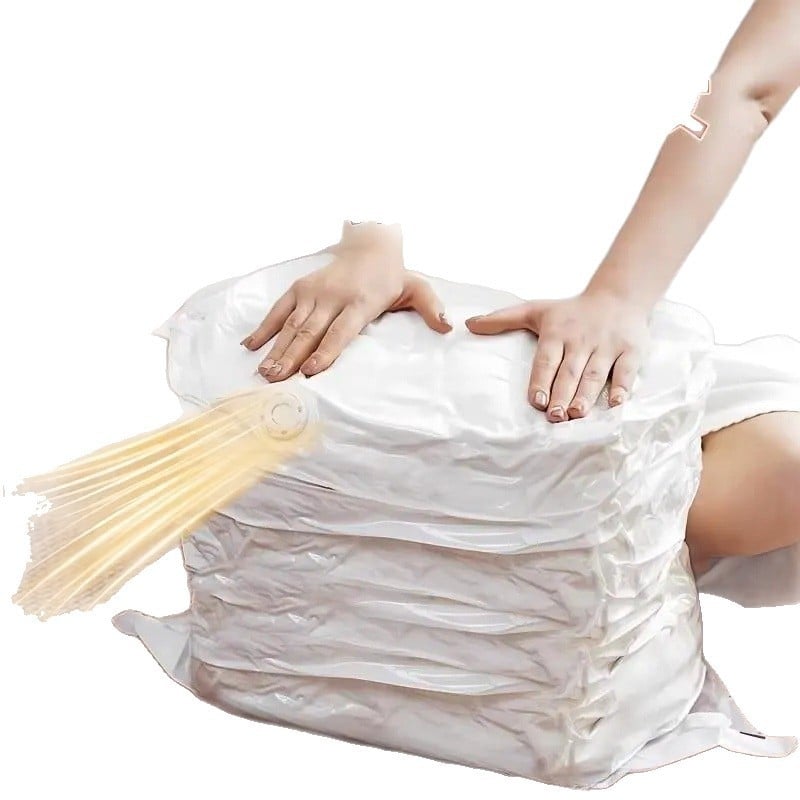 Sac de vid X pentru compresie 3D, fără pompă, utilizare dublă, transparent, capacitate mare, rezistent la umezeală