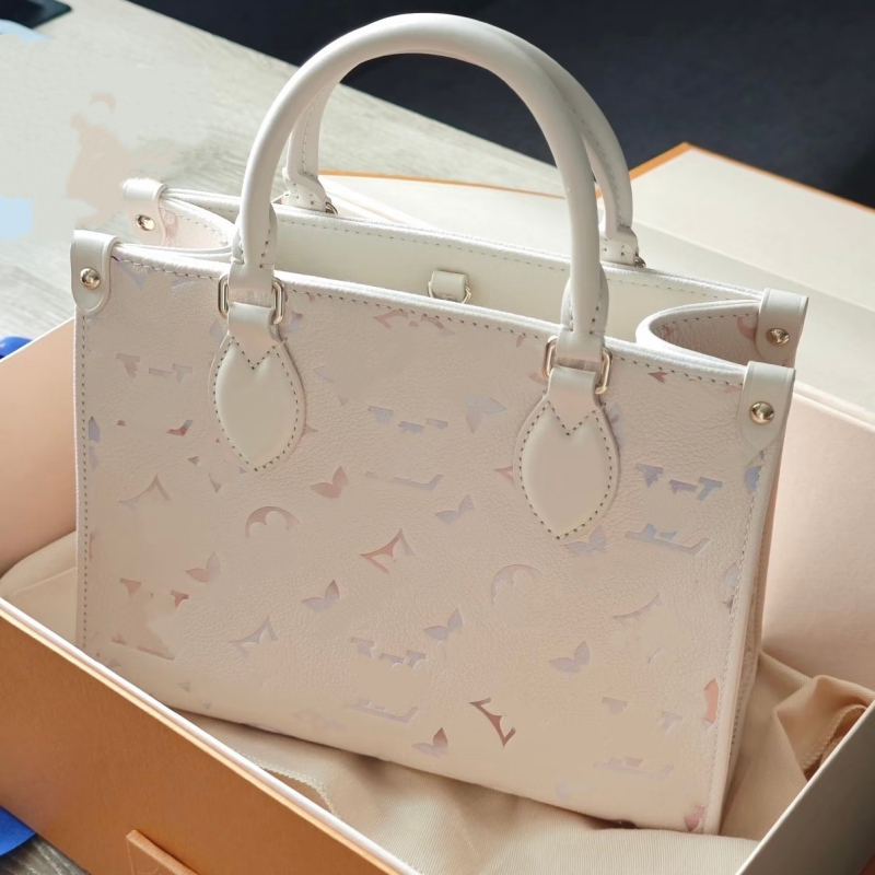 Madeleine mov gradient, piele naturală cu luciu irizat, geantă de mână versatilă pentru femei, crossbody/umăr