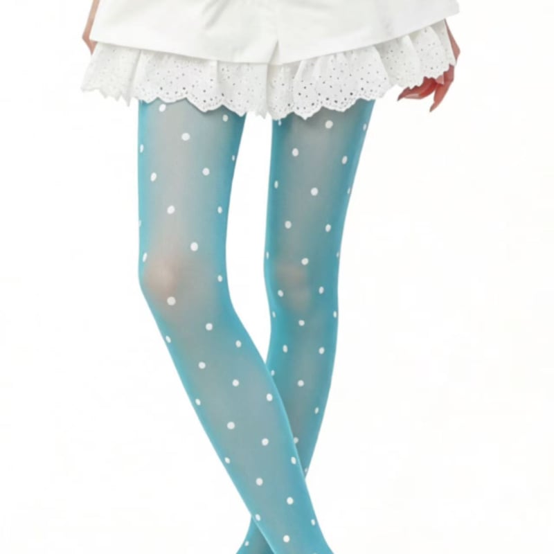 Colanți pantyhose pentru femei ultra-subțiri, cu buline în culori candy, stil japonez, primăvară-vară, transparenți, modelare siluetă