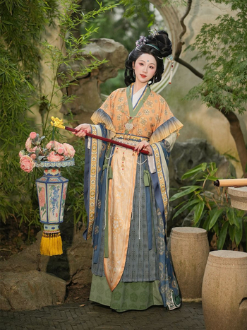 Rochie Hanfu cu motiv Figură Nemuritoare, revigorare a stilului național, îmbrăcăminte tradițională