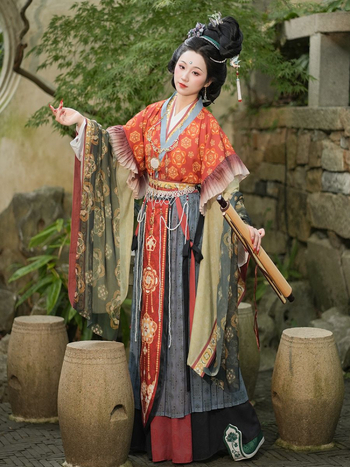 Rochie Hanfu cu motiv Figură Nemuritoare, revigorare a stilului național, îmbrăcăminte tradițională