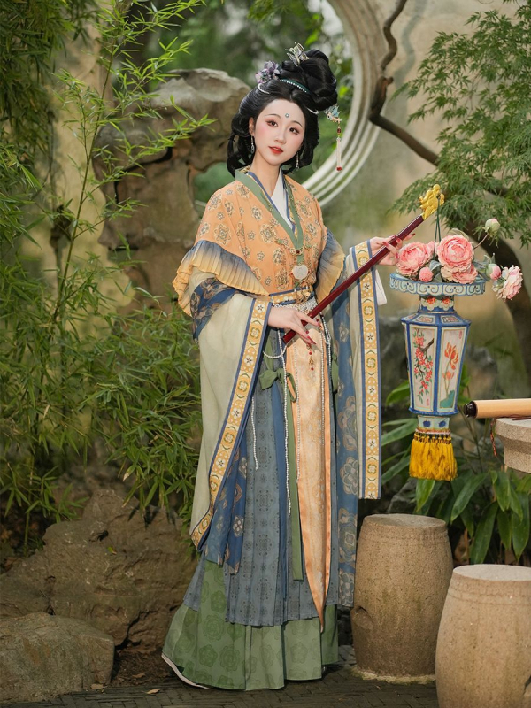 Rochie Hanfu cu motiv Figură Nemuritoare, revigorare a stilului național, îmbrăcăminte tradițională
