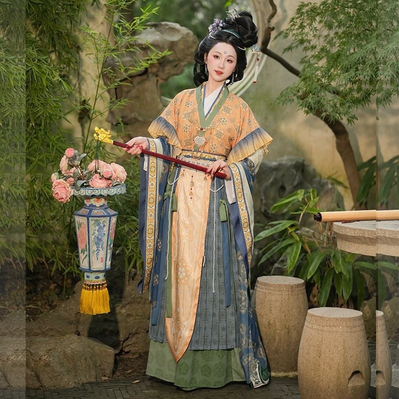 Rochie Hanfu cu motiv Figură Nemuritoare, revigorare a stilului național, îmbrăcăminte tradițională