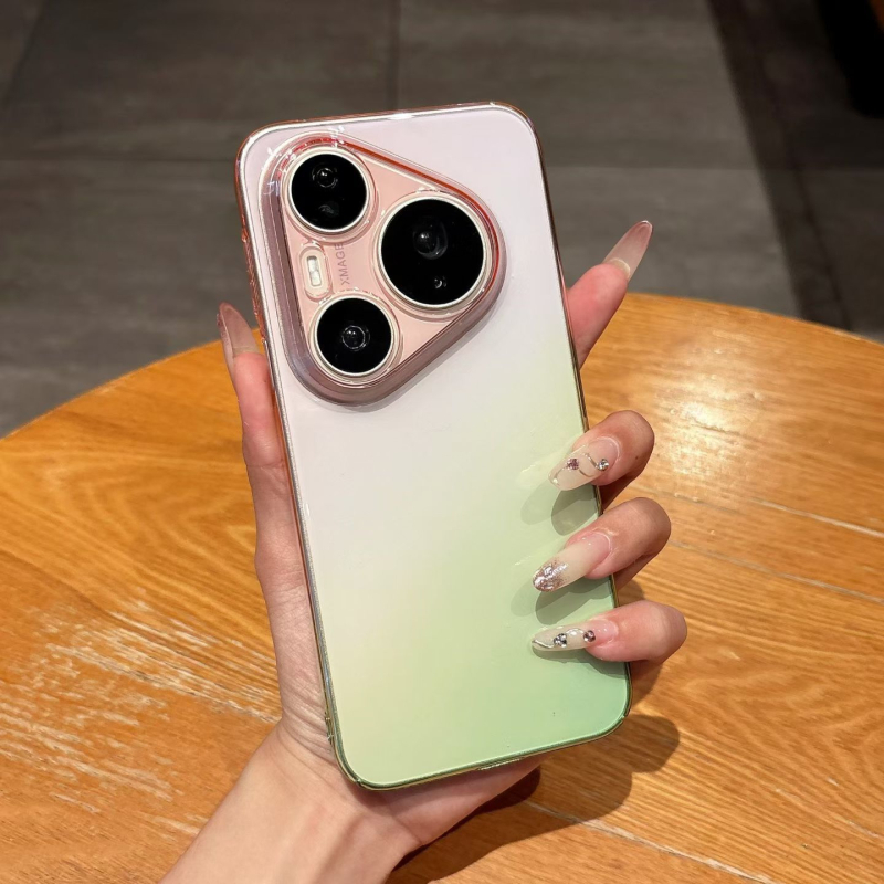 Carcasă TPU magnetică pentru Huawei Pura90Pro – P70 Gradient Aurora, design minimalist, protecție anti-cădere