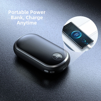 Obojstranná vyhrievaná lampa pri západe slnka, USB ohrievač rúk a powerbanka 2 v 1