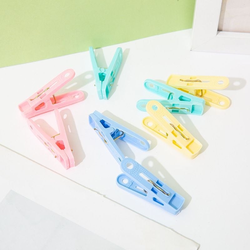 Clip de rufe din plastic, multifuncțional, rezistent la vânt, fără urme, îngroșat, pentru mărimi mari și mici, clip pentru plase de țânțari