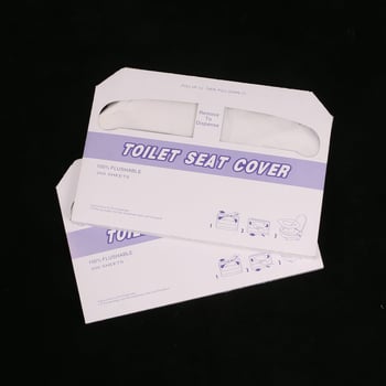Capace pentru vasul de toaletă dizolvabile în apă, o singură utilizare, 14 g pulpă de lemn, 250 bucăți, pentru hoteluri