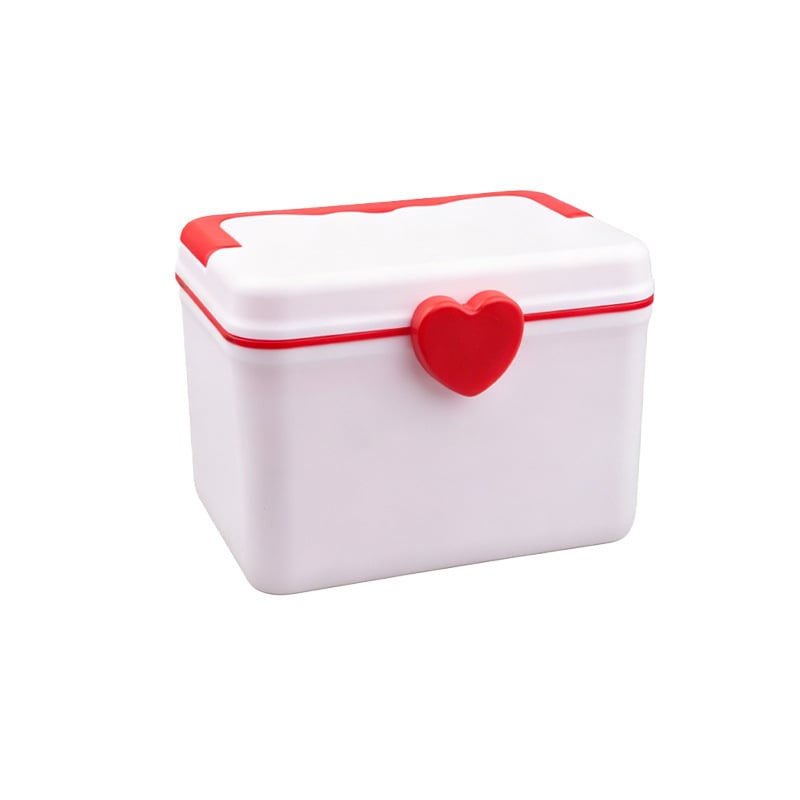 Cutie de medicamente cu capacitate mare, cu patru compartimente, pentru uz casnic