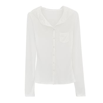 Cardigan tricot cu glugă, patchwork din dantelă franțuzească, pentru femei, mărime mică, stil 2025, protecție solară, top răcoros