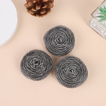 Set de 4 bucăți bile din oțel inoxidabil de 20 g pentru curățarea oalelor