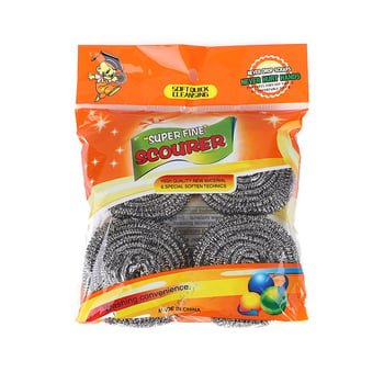Set de 4 bucăți bile din oțel inoxidabil de 20 g pentru curățarea oalelor