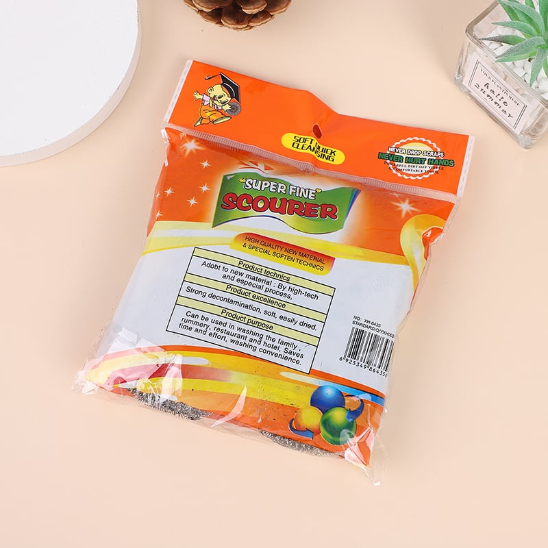 Set de 4 bucăți bile din oțel inoxidabil de 20 g pentru curățarea oalelor