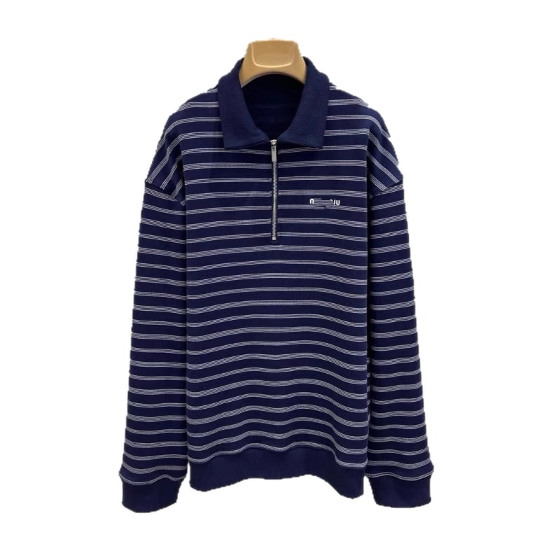 Nanyou unisex hanorac cu fermoar parțial, broderie, dungi, guler cu rever, mâneci lungi, croială lejeră