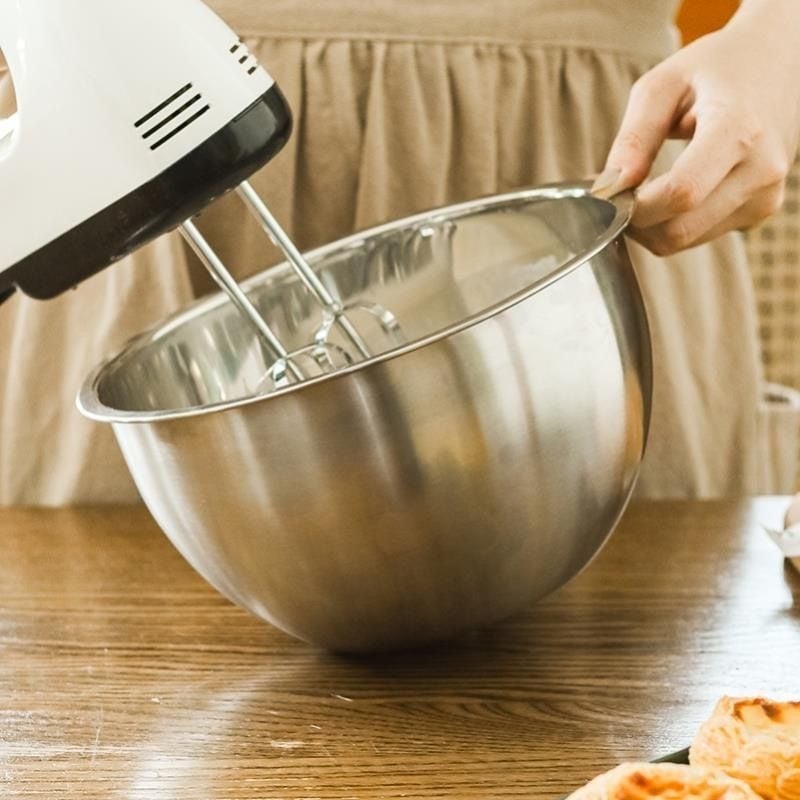 Vas din oțel inoxidabil 304, grad alimentar, pentru bucătărie – gătit, coacere, bătut ouă, cremă și frământat aluat