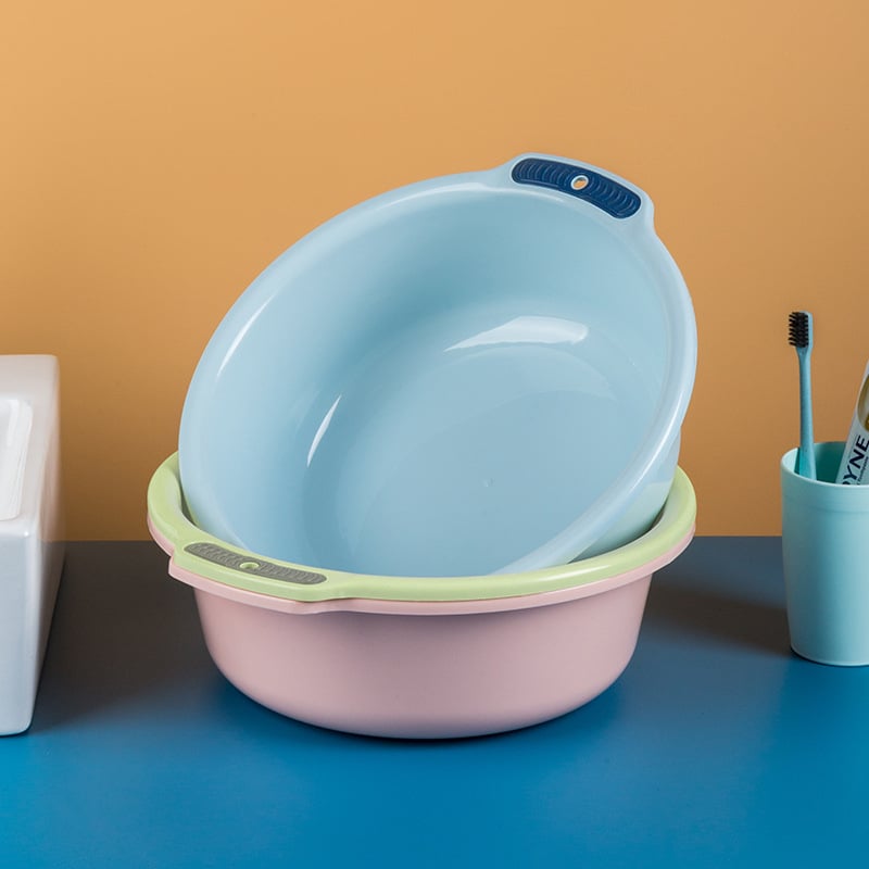 Vas de plastic pentru uz casnic, pentru spălat fața și hainele, în diferite dimensiuni, cu pereți mai groși, potrivit pentru cămine studențești și spălarea picioarelor