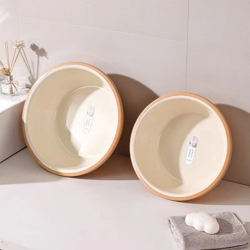 Bazine din plastic multicolore, groase, pentru uz casnic — spălarea feței, baie la picioare, spălarea rufelor, pentru elevi și copii