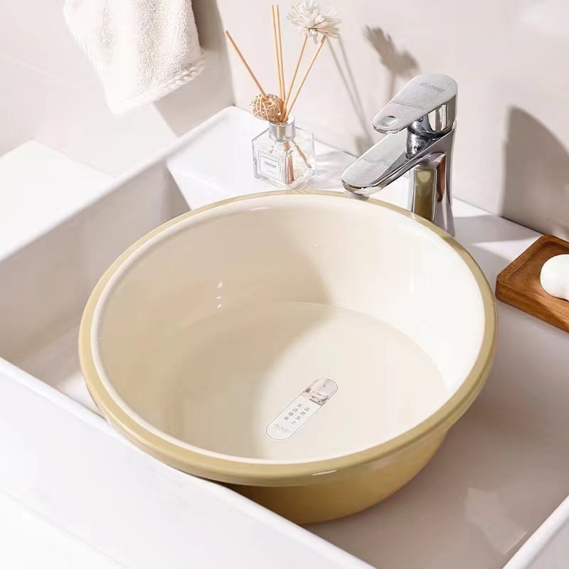 Bazine din plastic multicolore, groase, pentru uz casnic — spălarea feței, baie la picioare, spălarea rufelor, pentru elevi și copii
