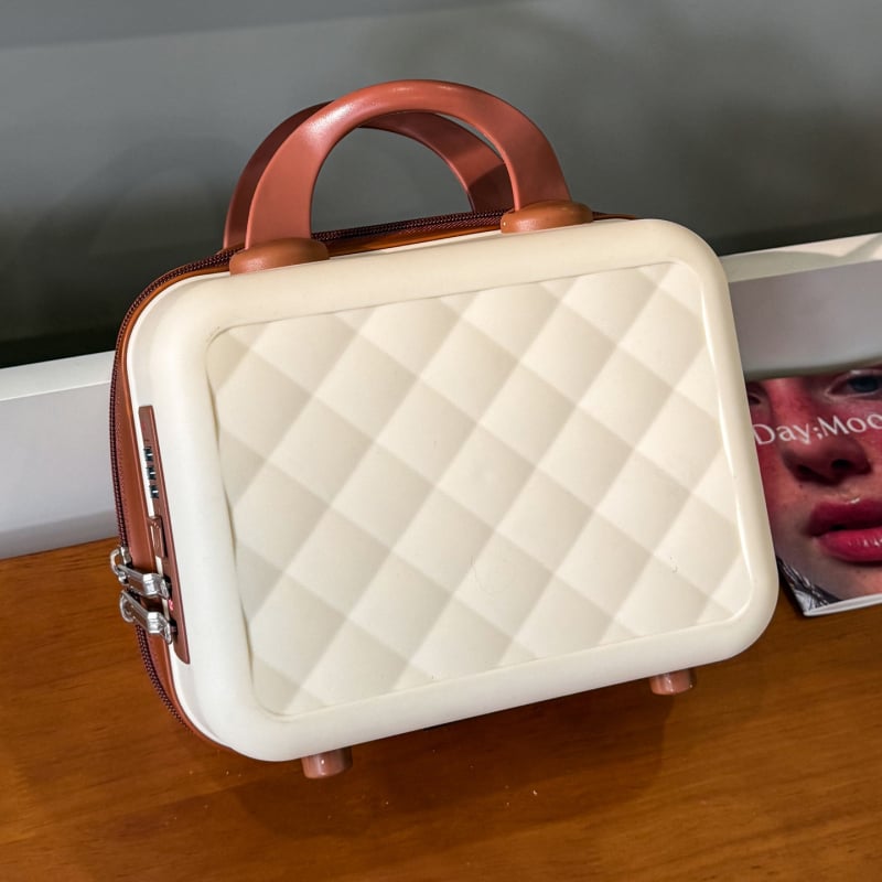 Geantă de machiaj portabilă pentru călătorii, gentuță cosmetică compactă