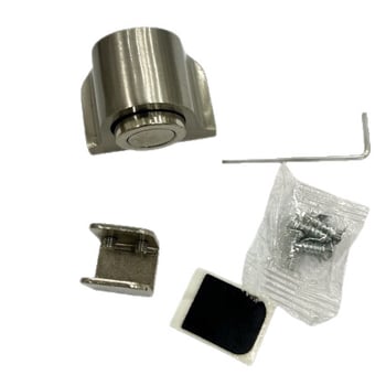 Opritor magnetic pentru ușa de sticlă, pentru sticlă de 10–12 mm, aliaj de aluminiu, montaj cu șuruburi, anti-coliziune, stil modern minimalist, Yihongxin Hardware