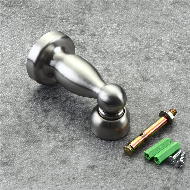 Stopper magnetic pentru ușă din oțel inoxidabil 304, magnet încorporat, montaj pe perete, pentru interior
