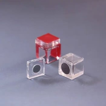 Închizător de ușă din acril transparent, cu magnet și mărgele din plastic crystal autoadezive