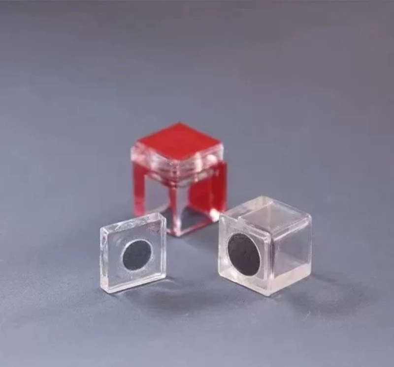 Închizător de ușă din acril transparent, cu magnet și mărgele din plastic crystal autoadezive