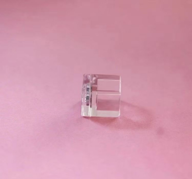 Închizător de ușă din acril transparent, cu magnet și mărgele din plastic crystal autoadezive