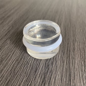 Stopper cilindric pentru uși din acrilic transparent, montat pe podea, fără găuri, silențios și protecție la coliziuni