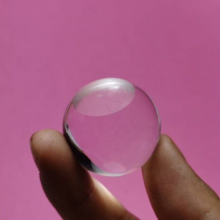 Mâner acrilic transparent, sferic