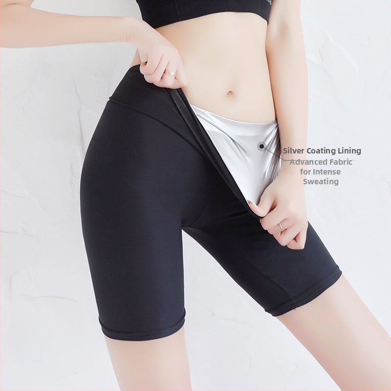Pantaloni capri pentru femei, talie înaltă, modelare corp, transpirație intensificată, subțierea taliei și ridicarea feselor, pentru sport, alergare și yoga