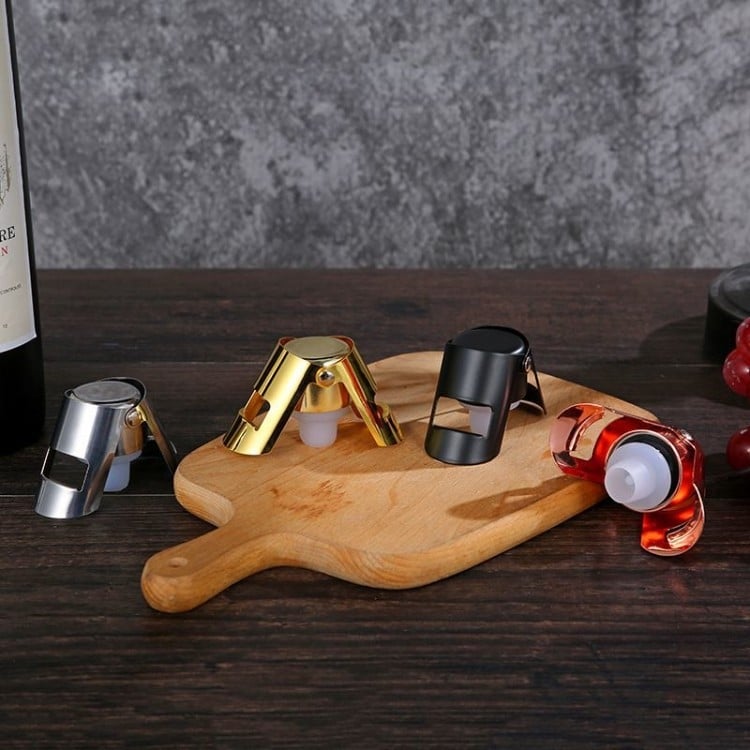 Stopper pentru sticlă de vin spumant, etanșare gonflabilă, universal pentru șampanie, Moscato și Martini