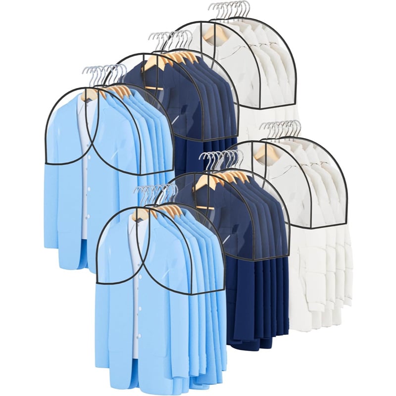 Husă transparentă anti-praf pentru haine și costume