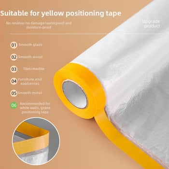 Husă de protecție împotriva prafului pentru mobilier – folie plastică de unică folosință pentru canapea