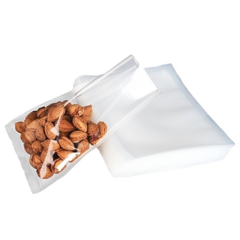 Saci vid cu model plasă pentru ambalarea alimentelor, saci vid de calitate alimentară, compatibili cu mașinile de sigilat, pentru conservarea alimentelor gătite