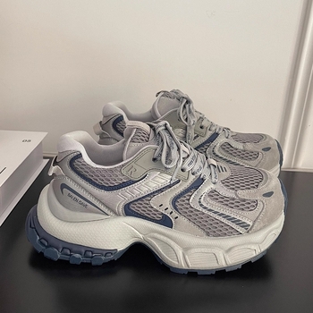 Pantofi sport femei dad sneakers, primăvara 2026, din plasă respirabil, talpă groasă pentru creștere înălțime, pantofi sport casual