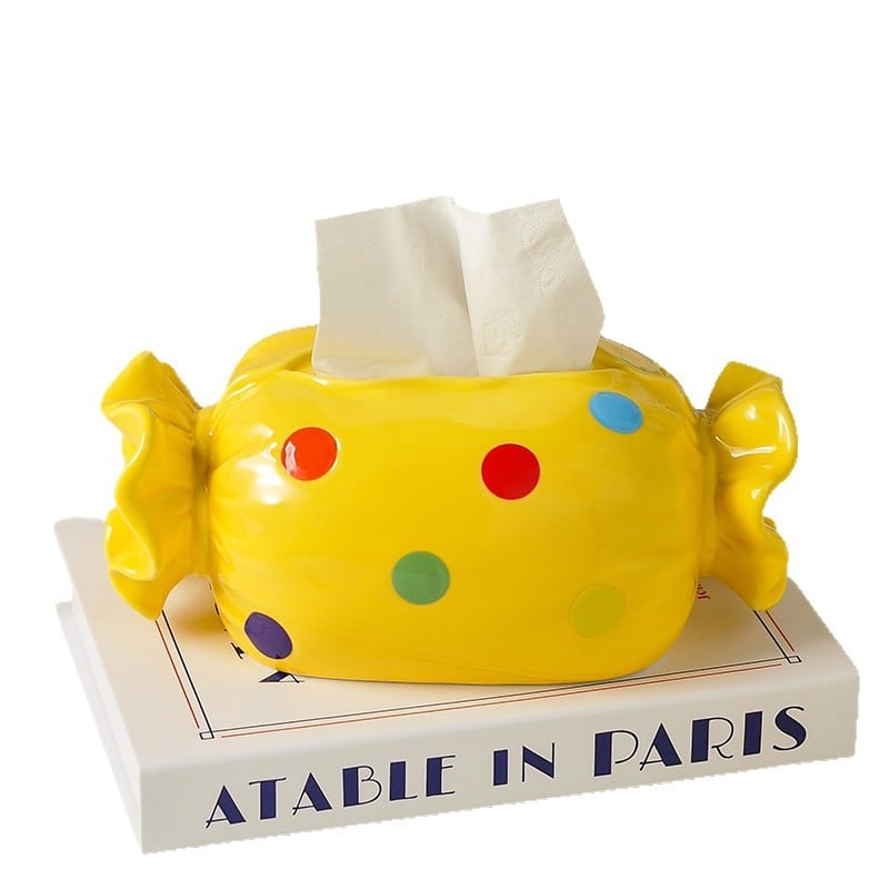 Cutie de șervețele cu design creativ pentru sufragerie, decor pentru masă de dining și masă de cafea, suport pentru telefon din lemn