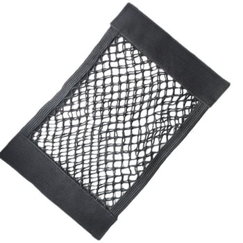 Organizator portbagaj cu Velcro, plasă cu două straturi pentru depozitare pe spatele scaunului