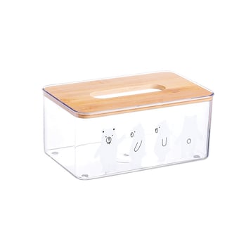 Cutie pentru șervețele cu design urs, modernă și portabilă, pentru sufragerie și bucătărie