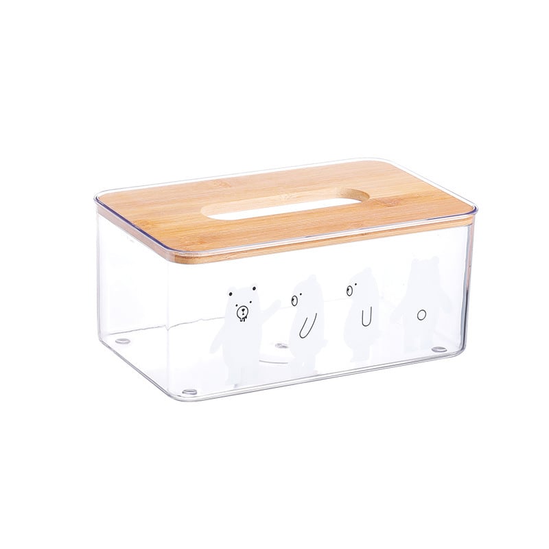 Cutie pentru șervețele cu design urs, modernă și portabilă, pentru sufragerie și bucătărie
